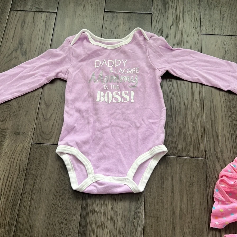 Carter’s/Gerber bundle long sleeve/short sleeve girl onesies